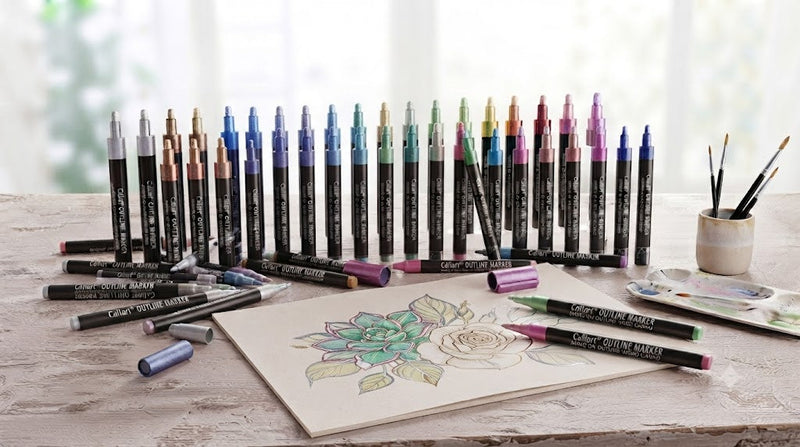 Outline Glitter Markers