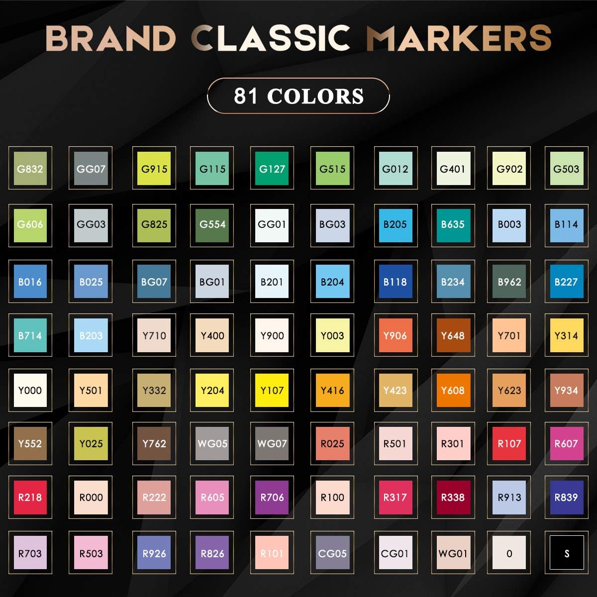 Caliart 81 Colors Alcohol Based Markers, 34 Double Tip Brush Pens Art Markers, Drawing Pens Permanent Markers Mothers Day Gift for Mom Kids Artist Adult Cards Drawing