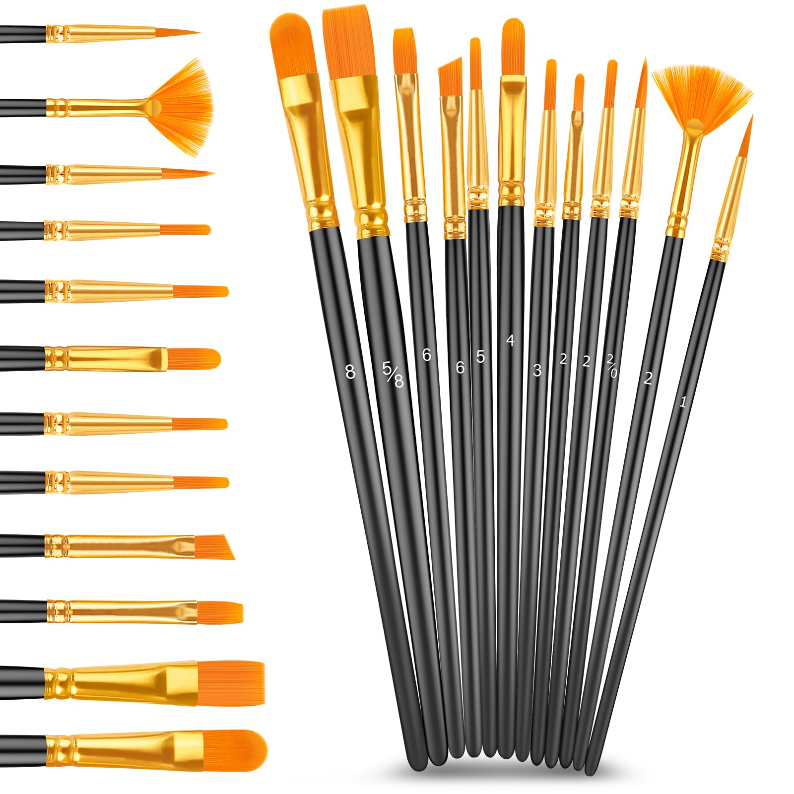 Caliart 80-Color Acrylic Paint Set with 12 Brushes