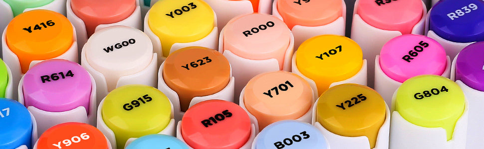 Caliart color-coded marker caps