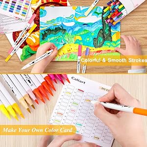 Caliart color card for markers